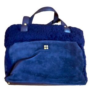 Navy Blue Kate Spade Women's leather bag